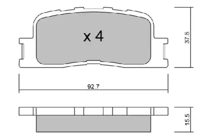 Комплект тормозных колодок, дисковый тормоз AISIN купить